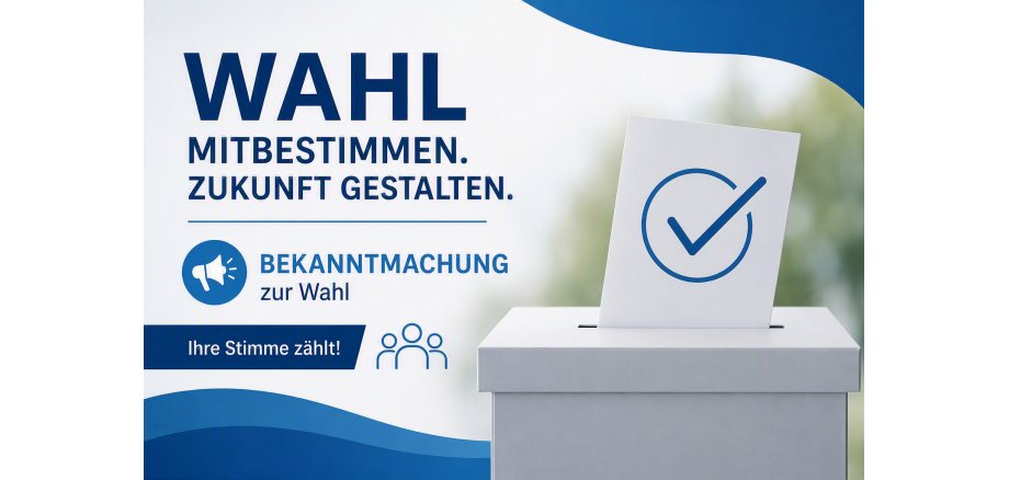Auf dem Bild ist eine Wahlurne zu sehen und die Aufschrift das jede Stimme zählt