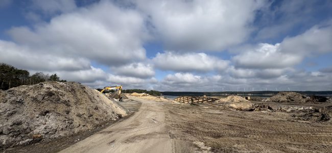 Bauarbeiten am Scheibe-See Hoyerswerda