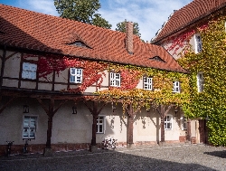 Bild 1: Innenhof Kulturschloss in Spremberg/Grodk, Quelle: Medienzentrum Spree-Neiße