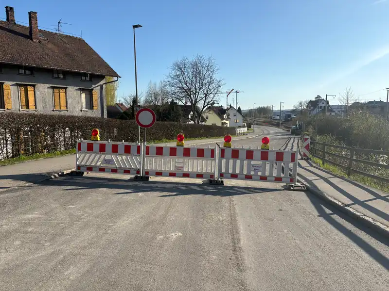 Sanierung der Ortsdurchfahrt Mochenwangen – Verlängerung der Vollsperrung im 1. Bauabschnitt und Fertigstellung bis 23. Juli 2026