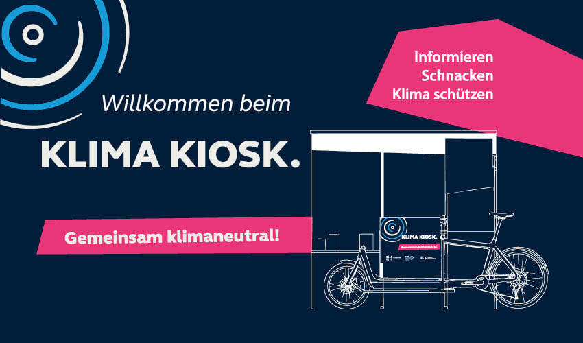 Visual mit dem Klima Kiosk Lastenrad