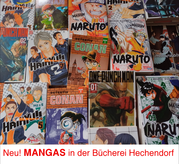 Collage von verschiedenen Manga Titelseiten für Kinder und Jugendliche