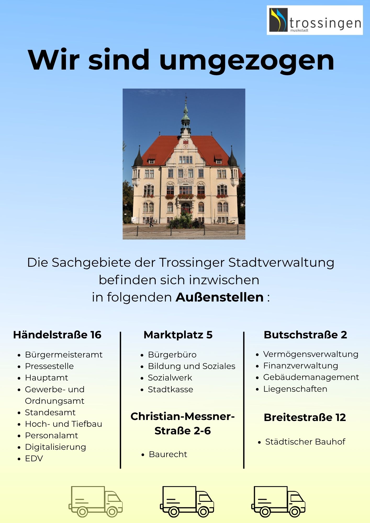 Außenstellen der Statverwaltung Trossingen