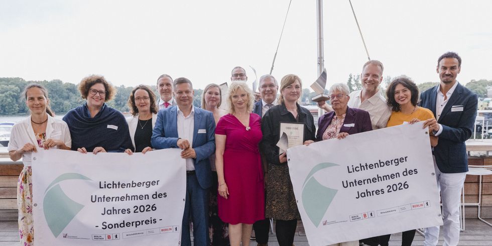 Lichtenbergs Unternehmen des Jahres - Preisverleihung am 28. August 2026 - alle PreisträgerInnen sowie BA und BVV