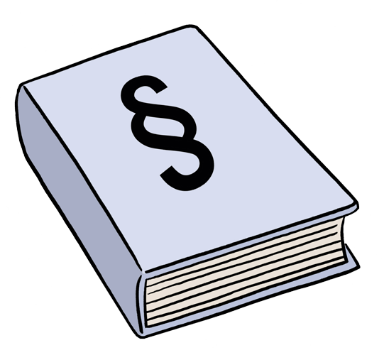 Abbildung eines Gesetzesbuch