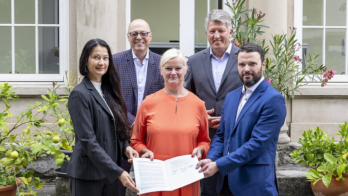 Ordnungsbürgermeister Thüringens mit dem offenen Brief an Innenminister Maier. © Stadt Erfurt