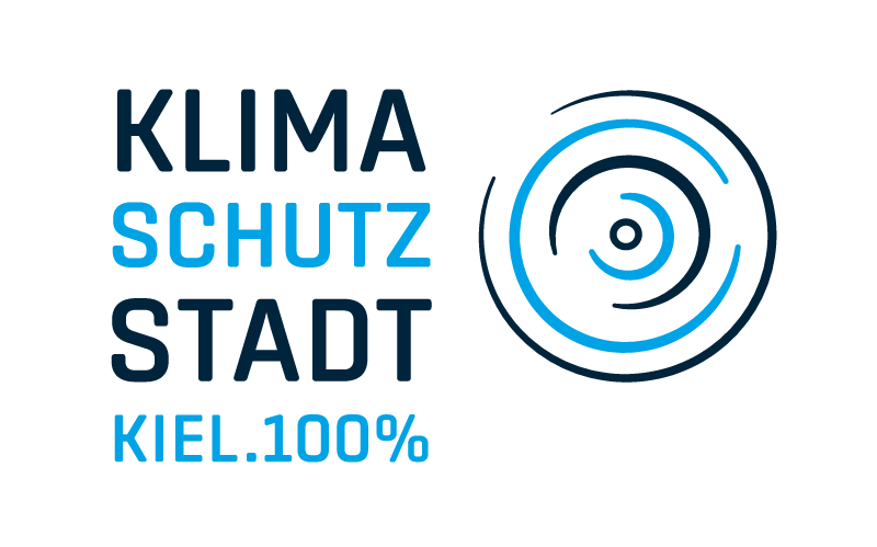 Logo Klimaschutzstadt Kiel 100 %