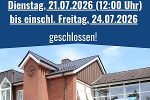 Rathaus geschlossen 22.07.2026