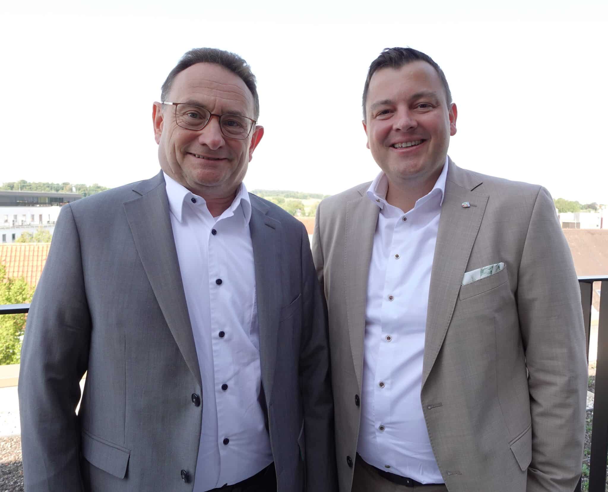 Staatssekretär Ulrich Lange und Landrat Dr. Marc Sturm.