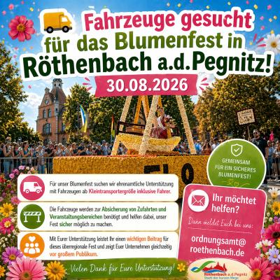 Bild zur Veranstaltung: Fahrzeuge gesucht für das Blumenfest in Röthenbach am 30.08.2026!