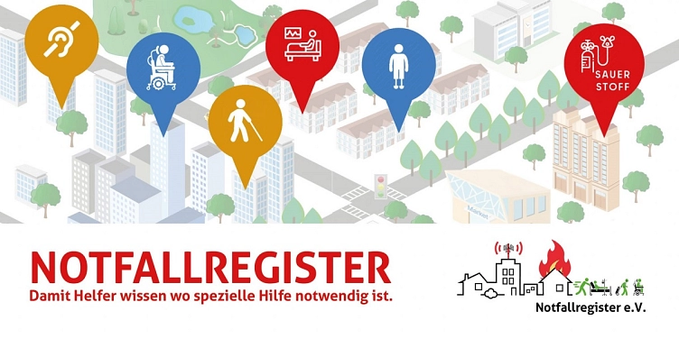 Verbesserter Schutz in Krisen und Notfallsituationen: Landkreis Harburg bindet Zivil- und Katastrophenschutz sowie Leitstelle an bundesweites Notfallregister für Menschen mit besonderem Unterstützungsbedarf an © Notfallregister e.V.