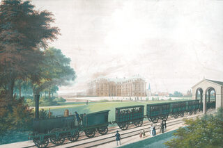 Gemälde Eisenbahn