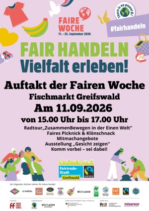Plakat zur Fairen Woche 2026