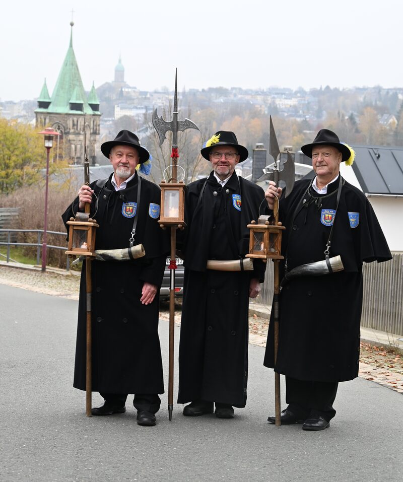 Drei Nachtwächter der Stadt