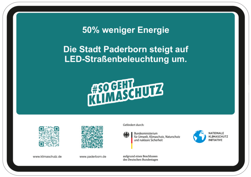 Umrüstung der Straßenleuchten auf LED Technik