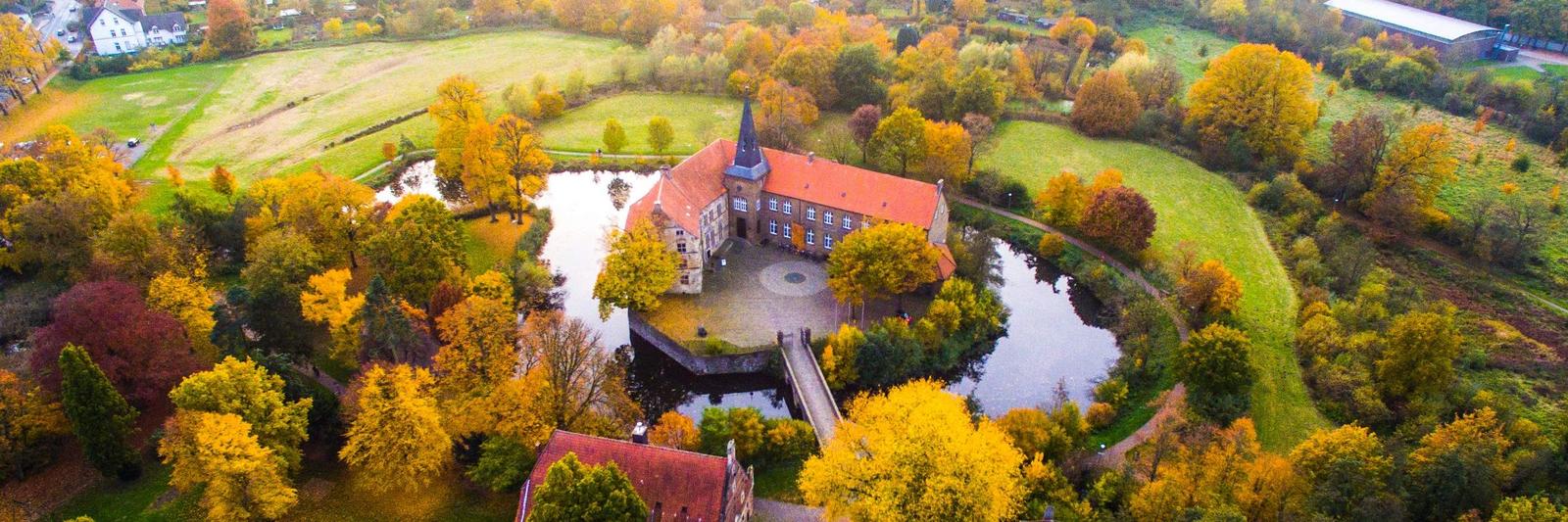 Burg Lüdinghausen von oben