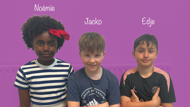 Das Bild zeigt die Genannten. Von links nach rechts stehen Noémie, Jacko und Edje.