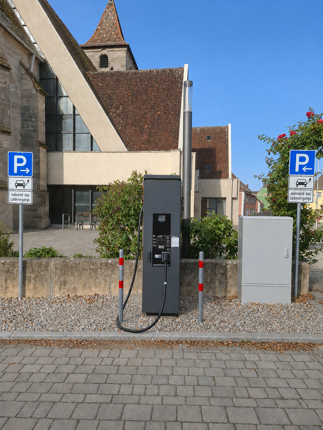 Ladesäule in der Bischof-Gundekar-Straße in Ornbau