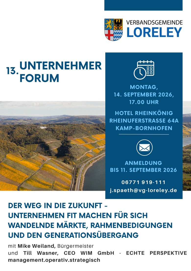 Ankündigung 13. Unternehmerforum