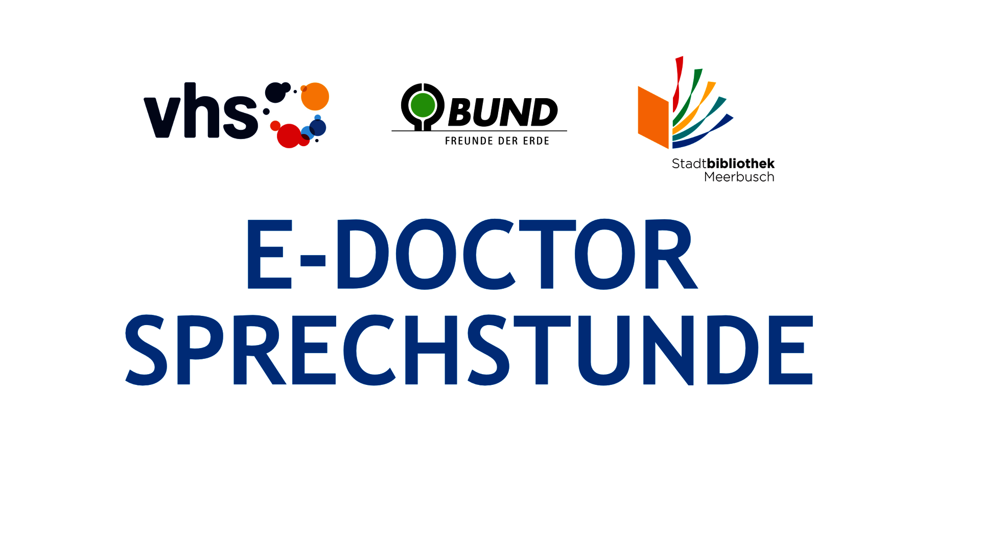 Bild Veranstaltung e-Doctor : offene Sprechstunde für PC, Smartphone und Tablet - nicht nur für Ältere