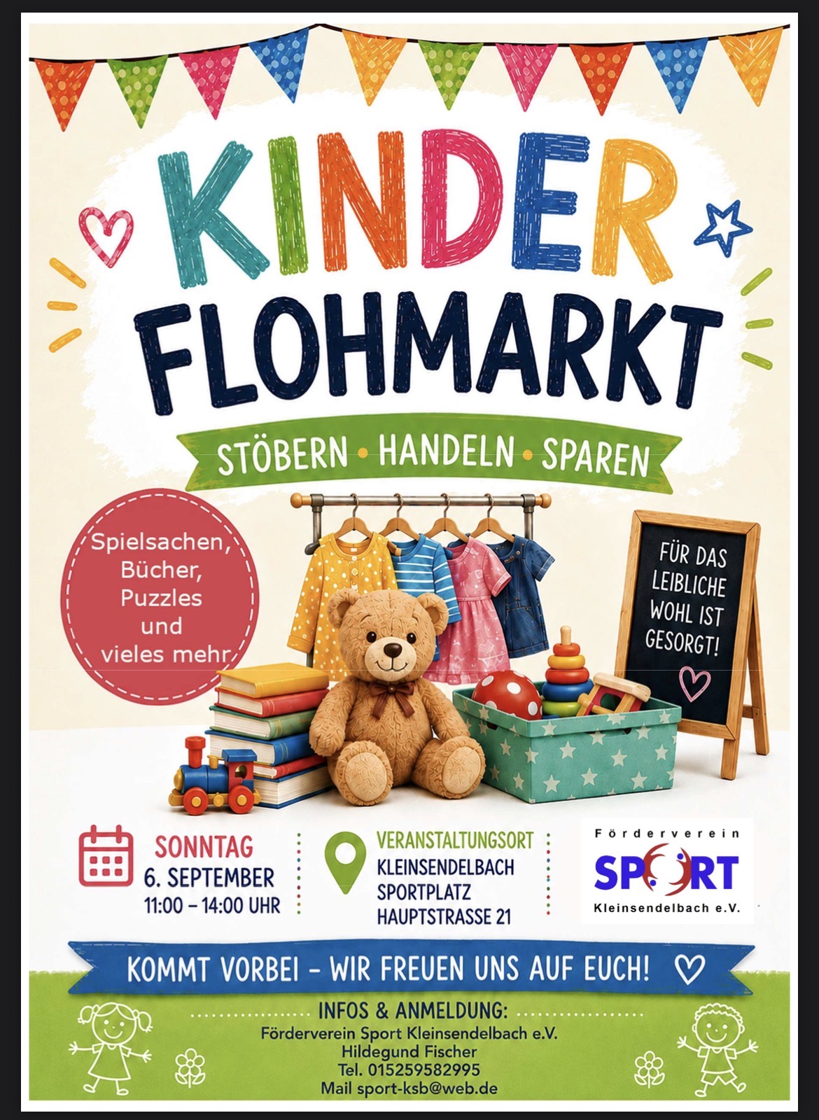 Kinderflohmarkt am Sonntag, 06.09.26