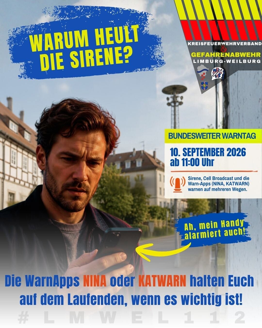 Warum heult die Sirene? Bundesweiter Warntag 2026