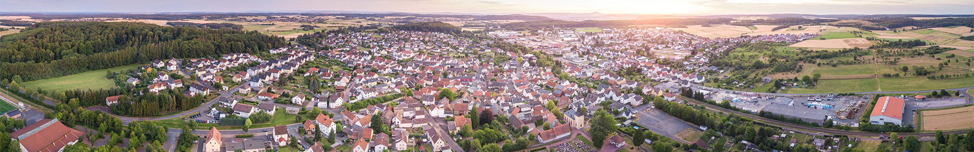 Luftaufnahme von Reiskirchen