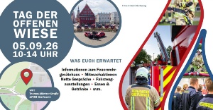 Banner zum Tag der offenen Wiese am 05. September in Ladebow