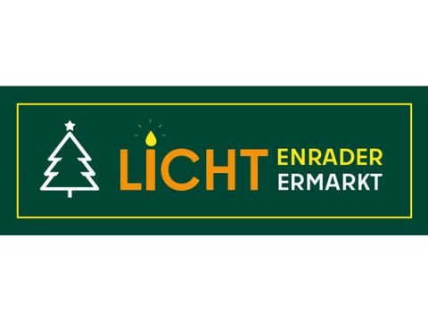 Logo des Lichtermarktes mit einem Weihnachtsbaum und einer Kerze als i