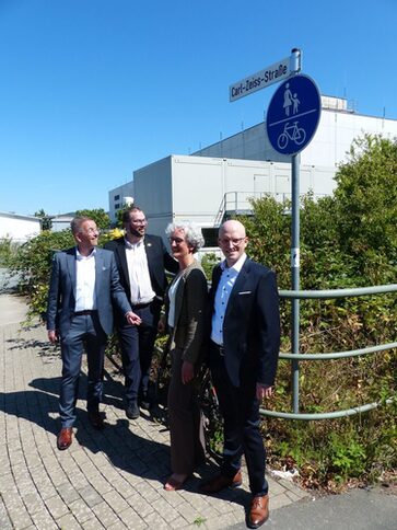 Straßennameneinweihung Carl-Zeiss-Straße