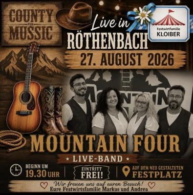 Bild zur Veranstaltung: Live in Röthenbach | Mountain Four |