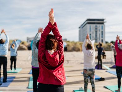 Thalasso Aktiv Tag in Warnemünde am Strand