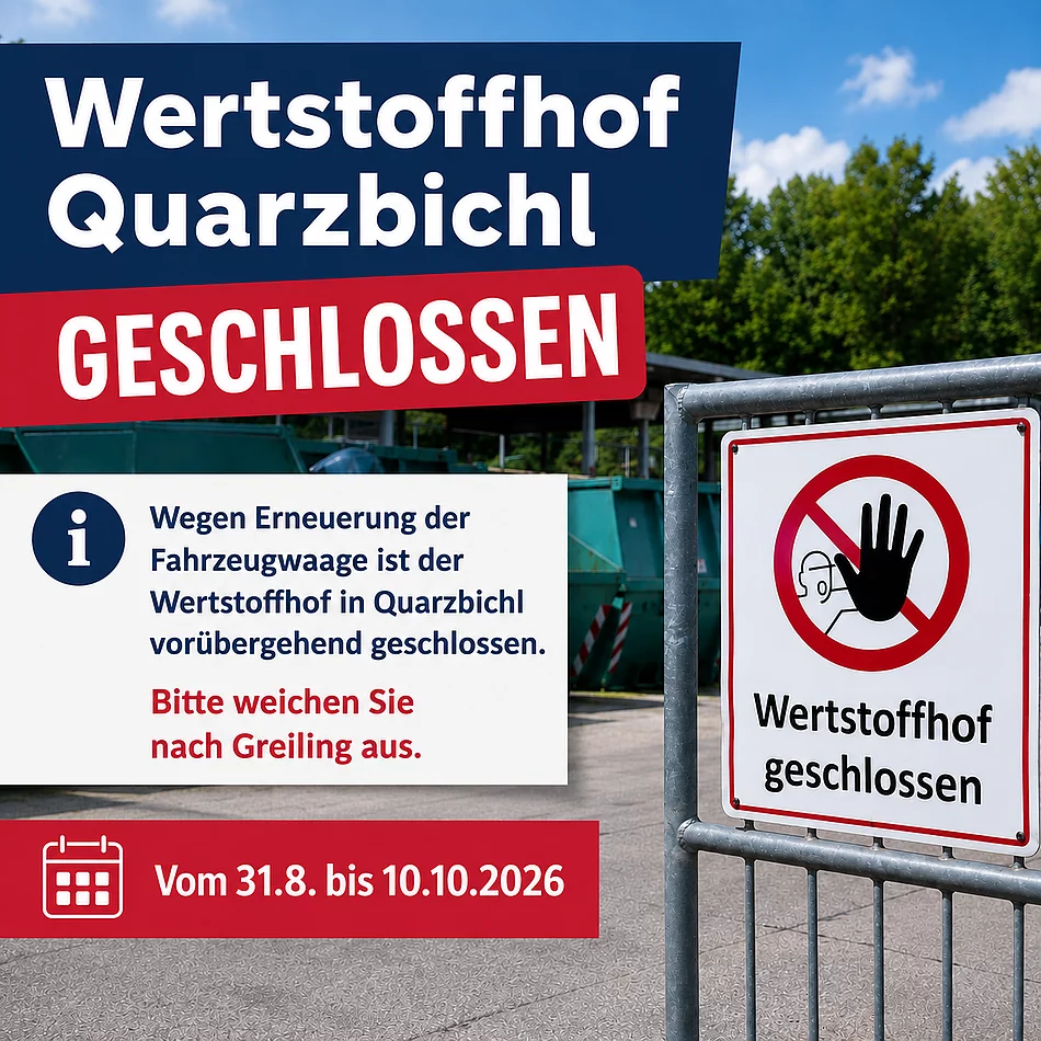 Symbolbild: Wertstoffhof geschlossen