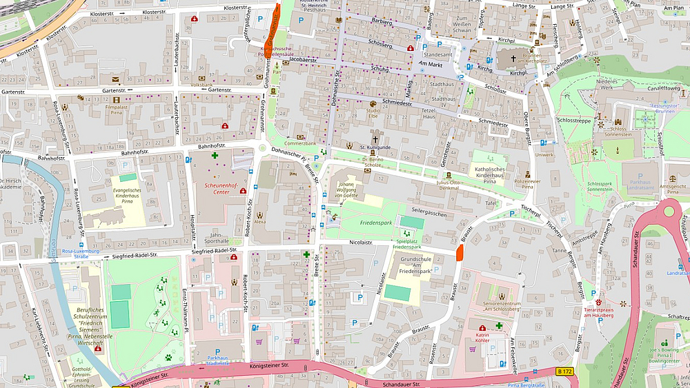 Verkehrseinschränkung Braustraße und Grohmannstraße