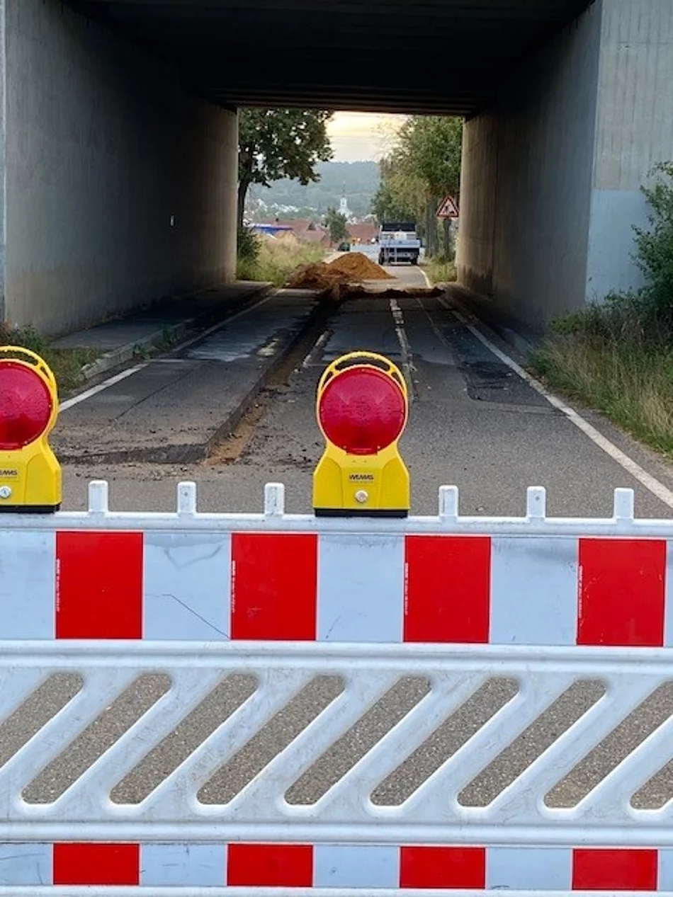 Sperrung Gemeindeverbindungsstraße Diesenbach-Preßgrund
