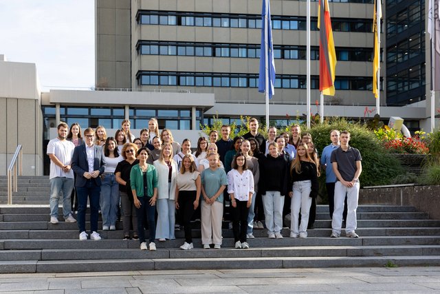 Die Stadt Sindelfingen begrüßt zum neuen Ausbildungsjahr rund 40 neue Auszubildende und Studierende, Fotonachweis der Stadt Sindelfingen