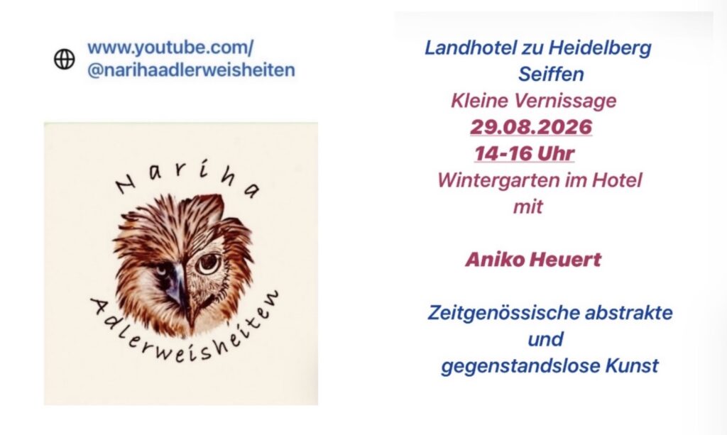 Kleine Vernissage am 29.August 2026 1