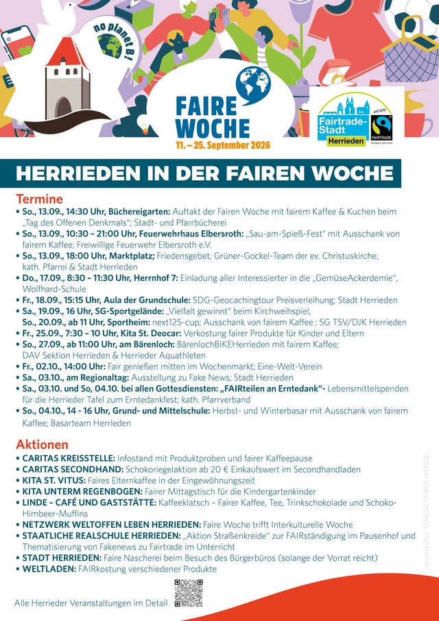 Plakat Faire Woche 2026