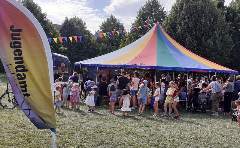 Spielplatzaktion Spielecircus.