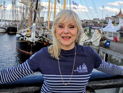 Sabine L`Hermet im Rostocker Stadthafen während der Hanse Sail