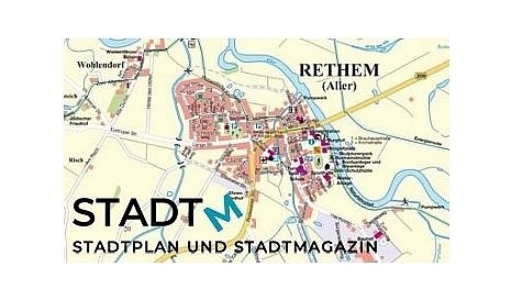 Stadt- und Ortsplan 2026 © Samtgemeinde Rethem/ Aller