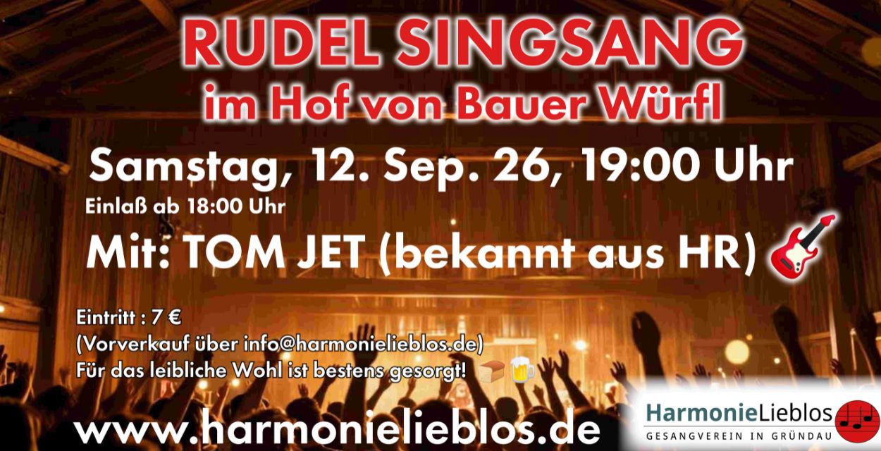 Rudel SingSang mit Tom Jet